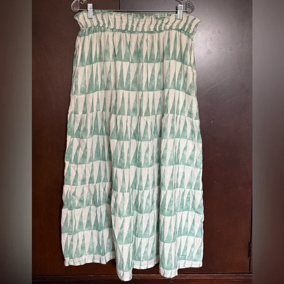 Marine Layer Corinne Geo Gauze Maxi Skirt XL - Picture 4 of 7